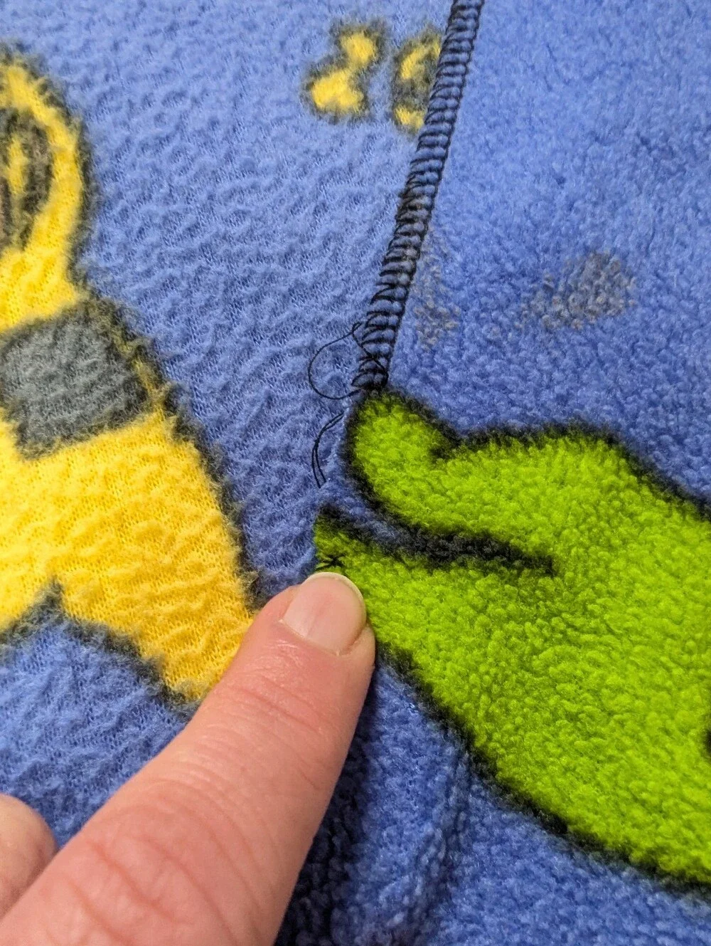 Vintage 90s Teletubbies Fleece Throw Blanket 58